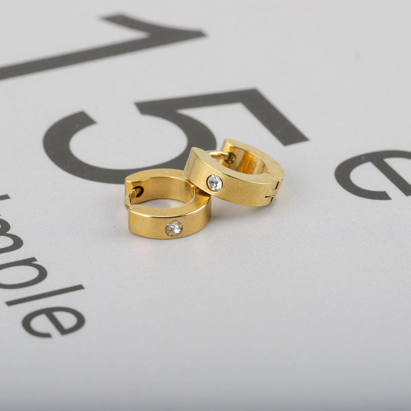 Pendientes de acero de doble cara de acero inoxidable de acero inoxidable de acero inoxidable de acero inoxidable